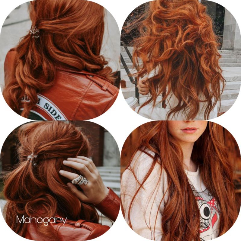 MAHOGANY HAIR COLOR WITH OXIDIZER NO NEED TO BLEACH / DARK COPPER HAIR DYE  SUNBRIGHT SERIES | Shopee Philippines