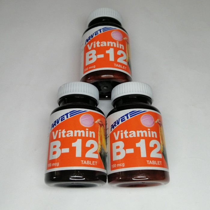 [VETKLIX] 3 Containers ( 100tablets ) / CYANOCOBALAMIN ( VITAMIN B12