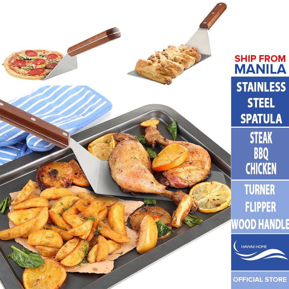 Hawaii Home Hamburger Steak Griddle Grill Spatula Stainless Steel