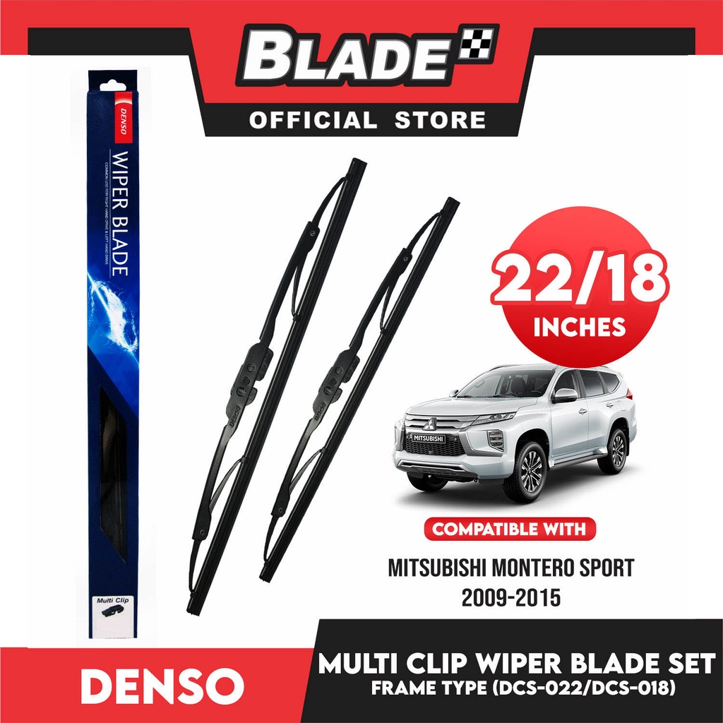 Denso Multi Clip Wiper Blade Set, Frame Type DCS022/DRS022 22' ' And