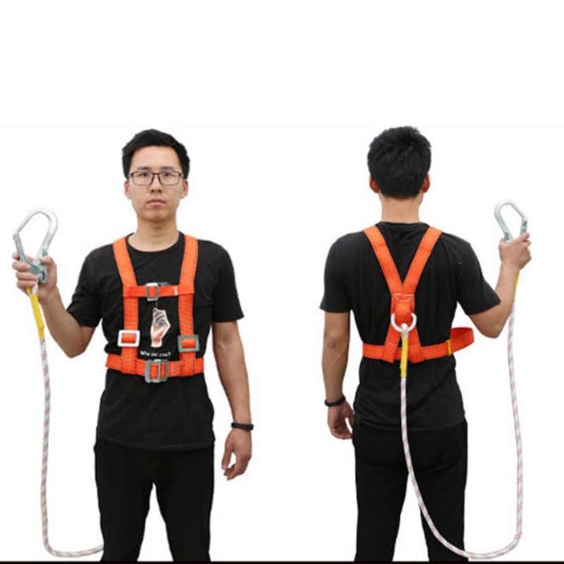 Double Large Hook Fall Protection Harness Full Body Safety Harness   314787d924595c4102b1ff638709634a