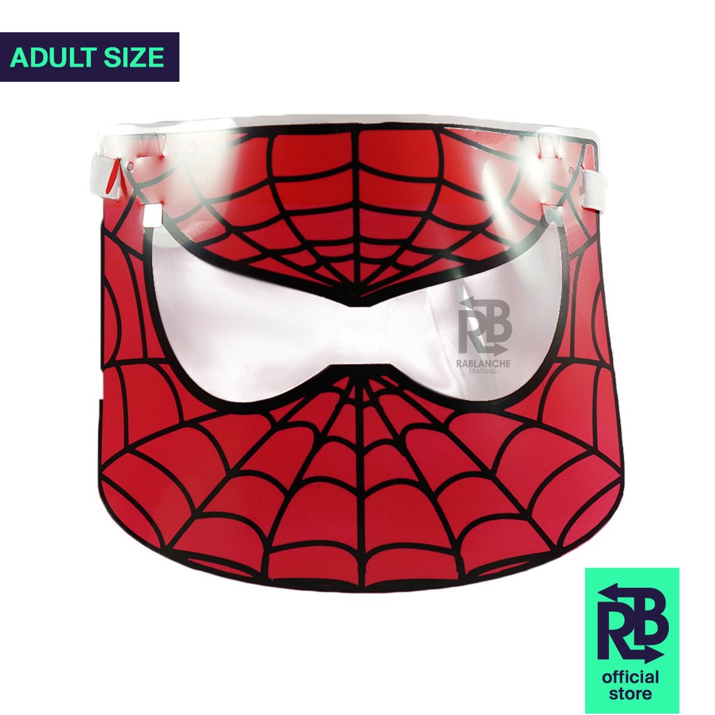 Adult Spider-Man Face Shield Character-Inspired | Shopee Philippines