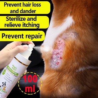 Pet antifungal spray for treatment of dog dermatosis ticks and fleas ...