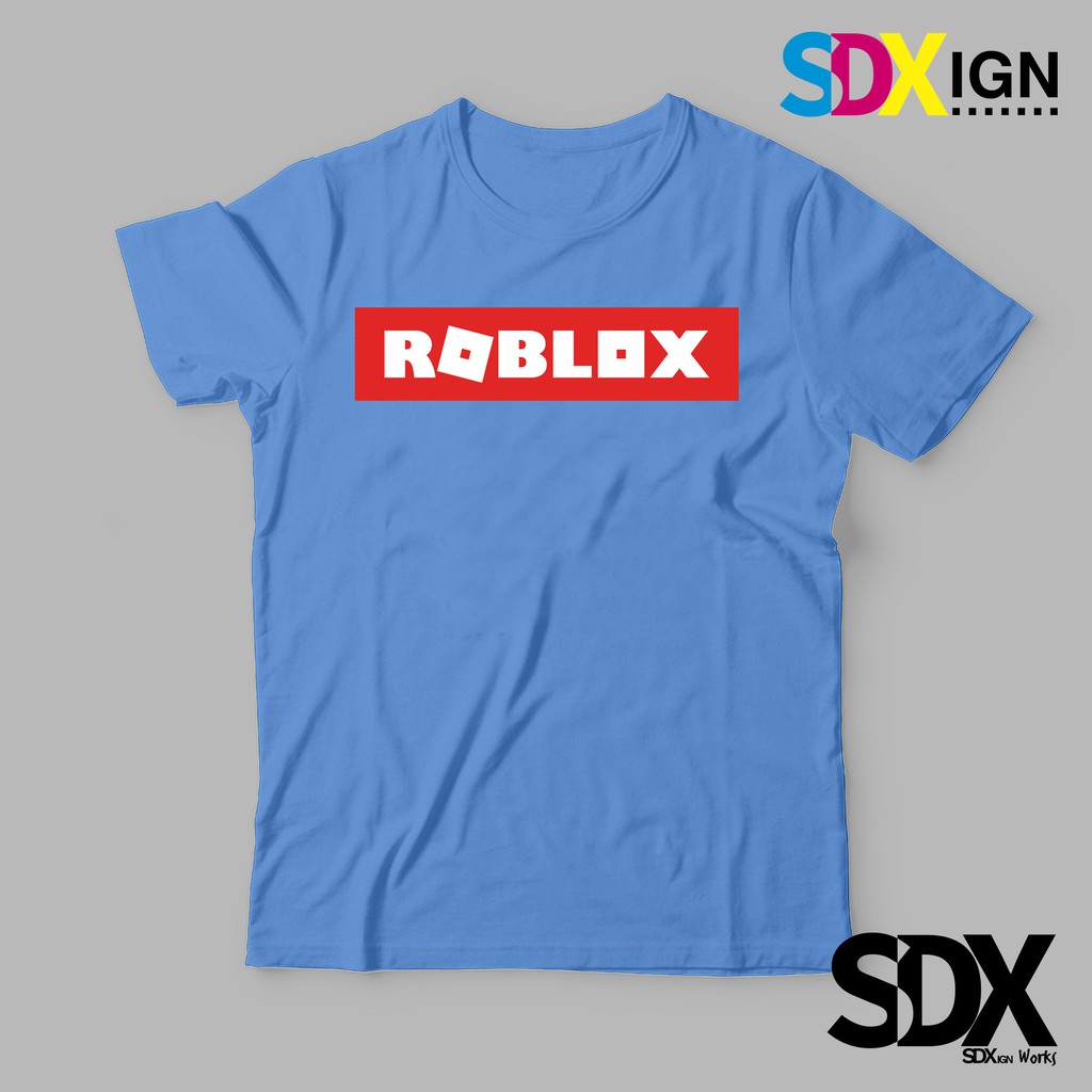 Roblox Box Logo T Shirt Shopee Philippines