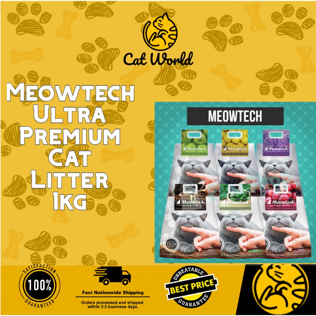 Meowtech Ultra Premium Cat Litter 1kg Shopee Philippines