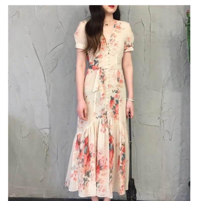 shopee floral maxi dress