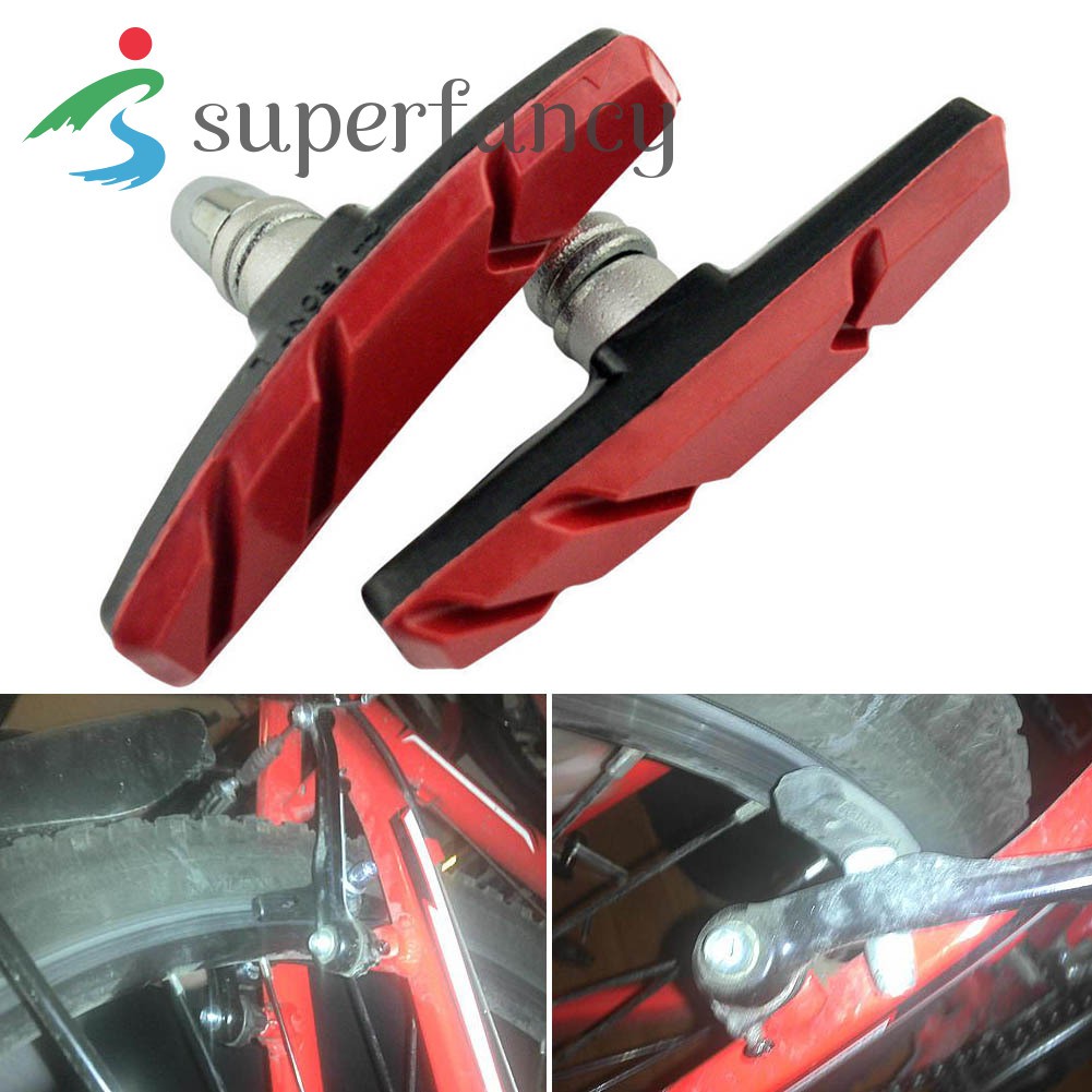 1 Pair V Brake Rubber Blocks Cycle Bike Bicycle MTB Blocks Pads Shoes Mountain