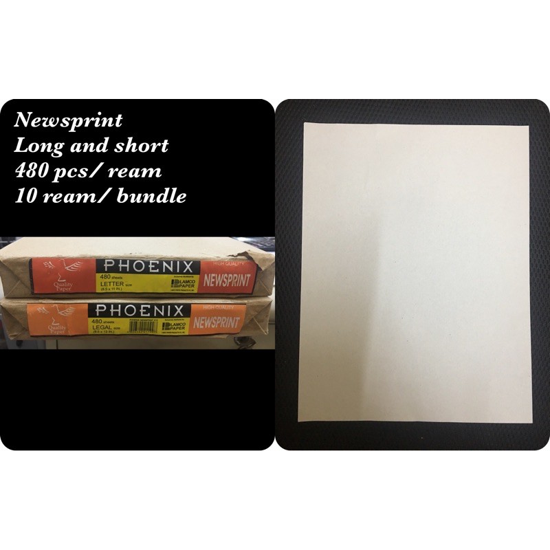 Newsprint Paper Per Ream Shopee Philippines