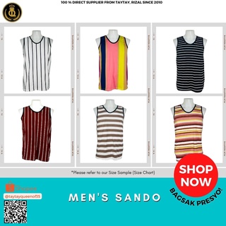Adult Men's Sando Stripe ! cotton spandex assorted! #8