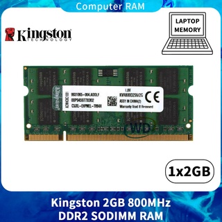 【New】2GB 2G PC2-6400 DDR2 800Mhz 200Pin SODIMM KVR800D2N6/2G Laptop RAM For Kingston BD22
