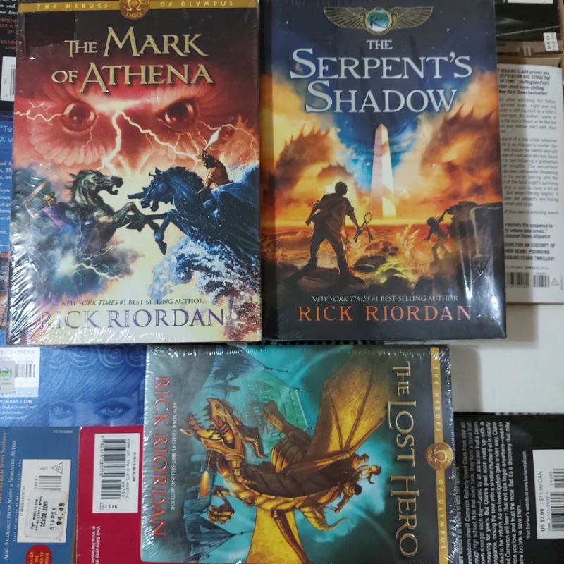 Rick Riordan S Books The Last Olympian Red Pyramid Lost Hero Kane Chronicles Shopee Philippines