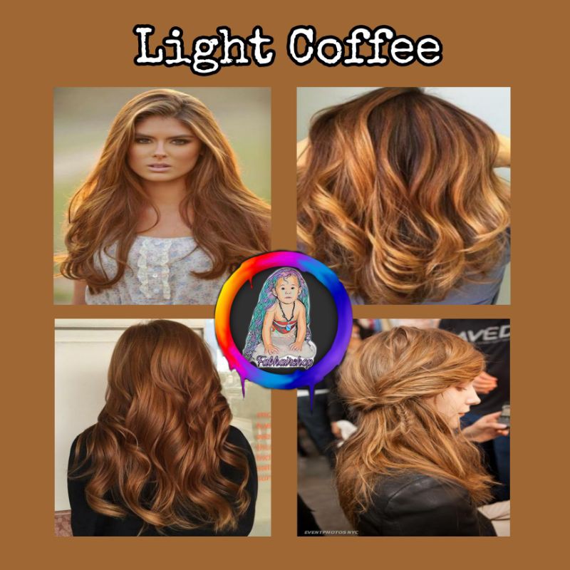 FABHAIRSHOP 6/77 INTENSE LIGHT COFFEE hair color set | Shopee Philippines