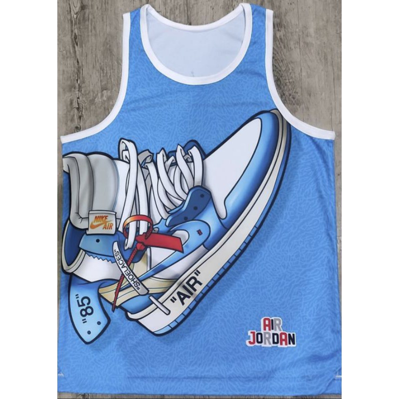 jordan white tank top