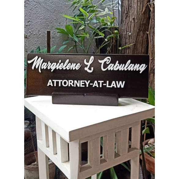 Personalized Office Desk Name Table Name Plate Shopee Philippines