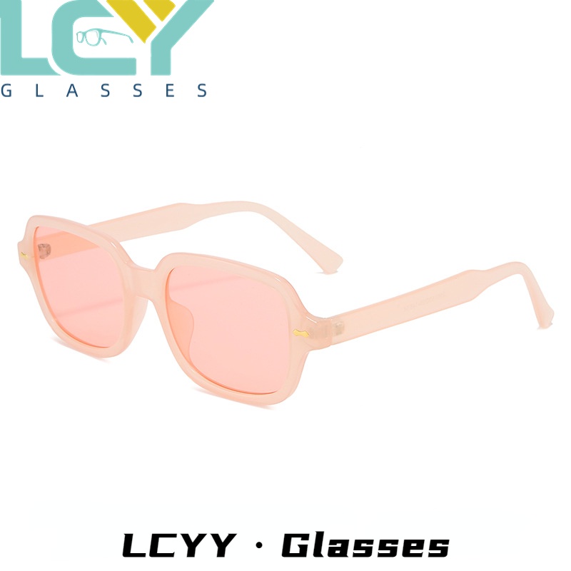 LCYY new Korean version of retro square sunglasses net red concave shape street shooting fashion men and women trend sunglasses 2160