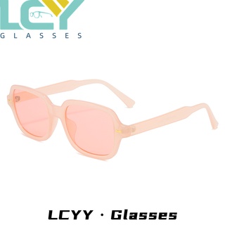 LCYY new Korean version of retro square sunglasses net red concave shape street shooting fashion men and women trend sunglasses 2160 #5