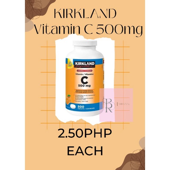KIRKLAND SIGNATURE VITAMIN C 500mg Shopee Philippines