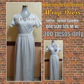 breastfeeding wrap dress