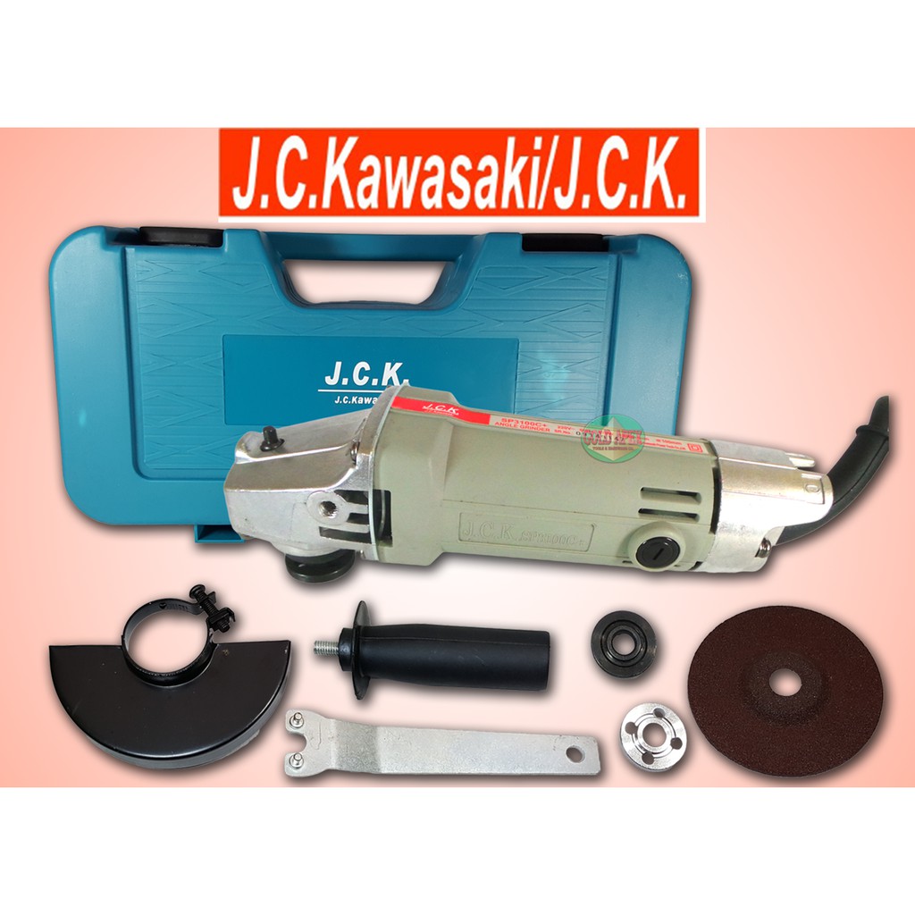J.C. Kawasaki SP3100C+ Angle Grinder With Carrying Case Shopee