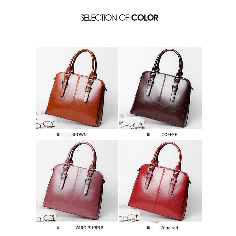 real leather handbag bag