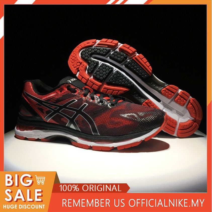 asics gel nimbus 19 mens red