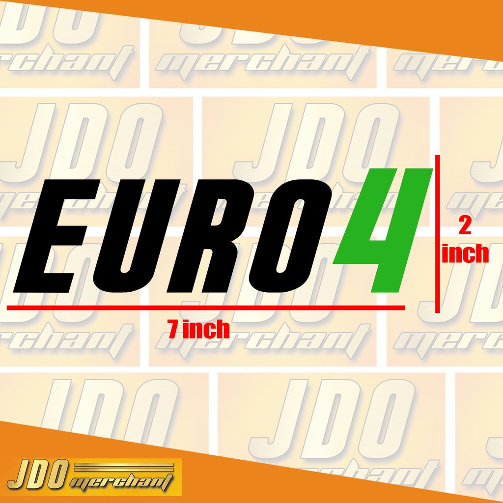 Euro 4 car sticker decals Shopee Philippines