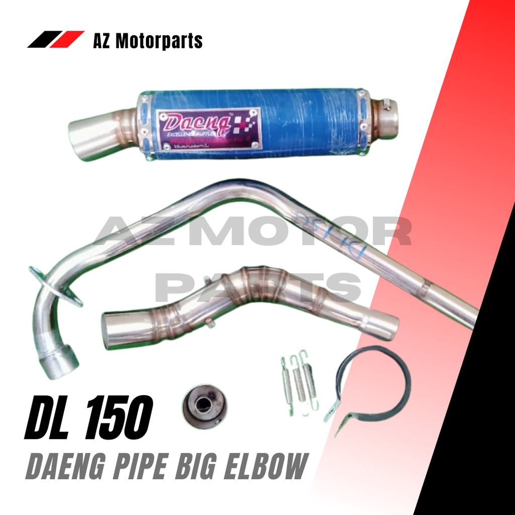 Daeng pipe for DL150 (Big Elbow)44mm | Shopee Philippines