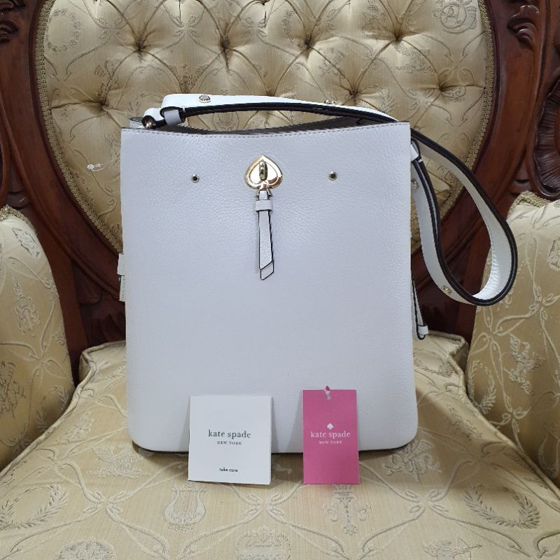 Kate Spade Marti large bucket bag whitedove | Shopee Philippines