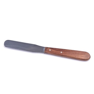1 pc dental mixing spatula stainless steel wooden handle #3