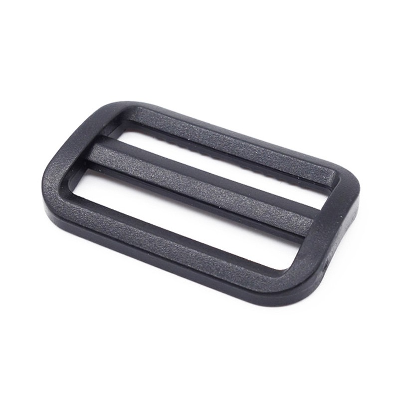 black plastic buckle