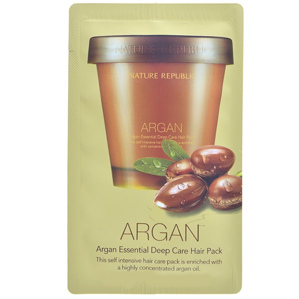 Nature Republic Argan Essential Deep Care Hair Pack Shopee