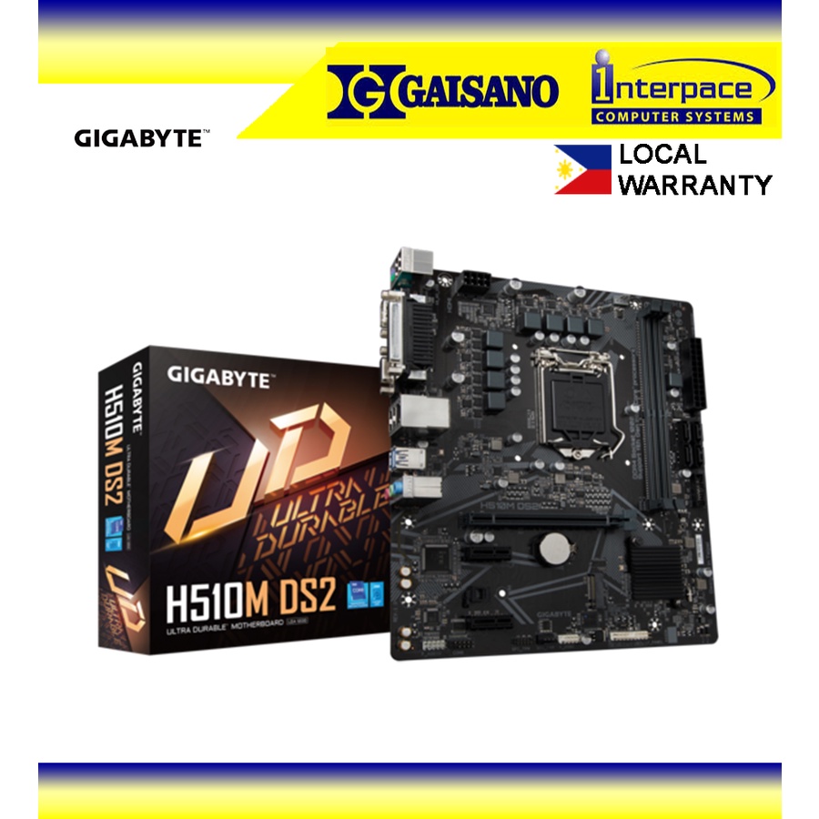 GIGABYTE H510M DS2 (mATX, 11th/10th Gen Intel Core, LGA 1200 Socket
