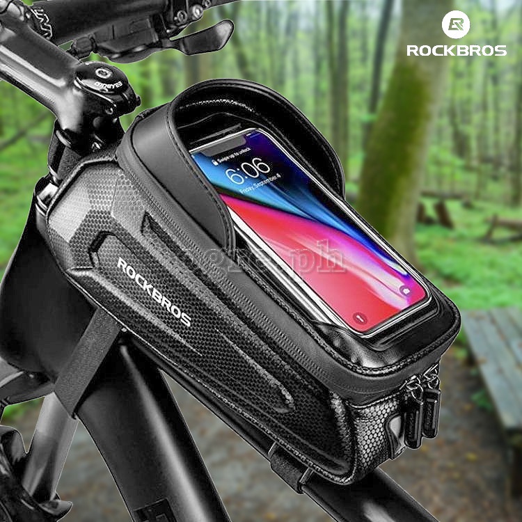 Rockbros B68 Hard Shell Bike Frame Bag with 7.0 Inch TouchScreen Phone