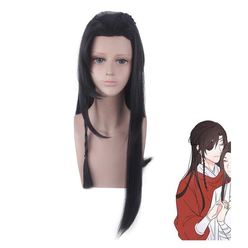 Tian Guan Ci Fu cospay Wig Hua cheng long black Synthetic Hair