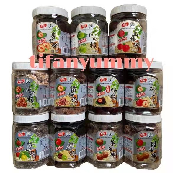 Delicious Jinyida Plum Champoy Kiamoy Dates Prunes in Jar 380g | Shopee ...