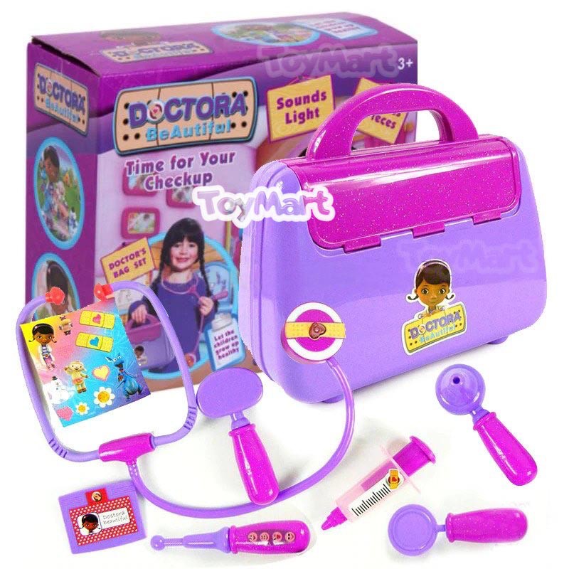 Doc Mcstuffins Beautiful Doctor S Bag Toy Set Sounds Light Doctora For Girls Shopee Philippines