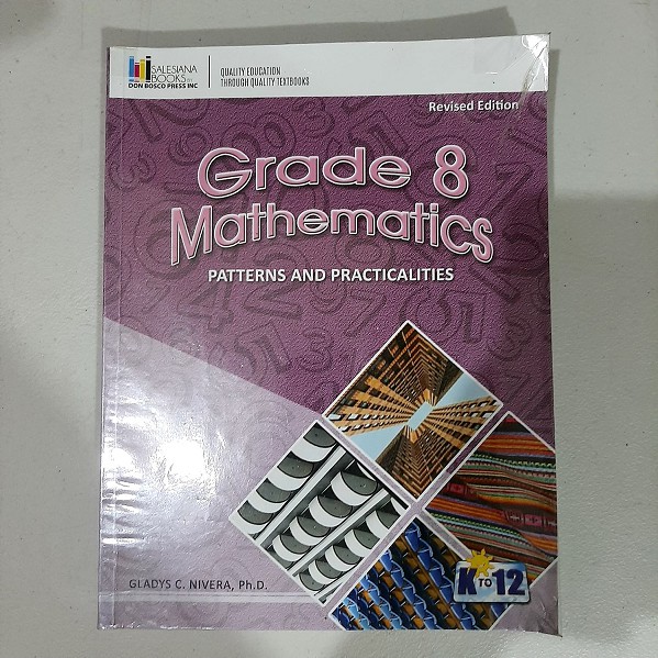 GRADE 8 MATHEMATICS PATTERNS AND PRACTICALITIES | Shopee Philippines