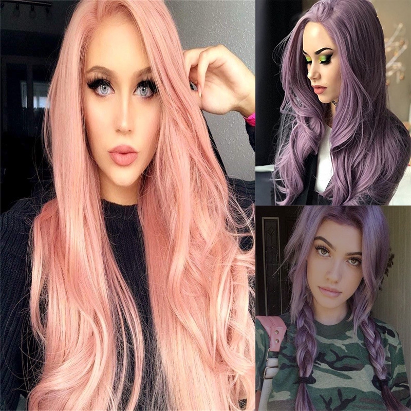Wig Eropa dan Amerika wanita rambut panjang Harajuku Wig Eropa dan Amerika wanita rambut panjang Harajuku
