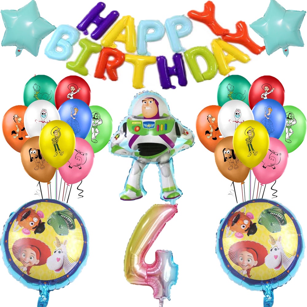 Disney Toy Story Foil Balloons Birthday Party Decorations Supplies ...