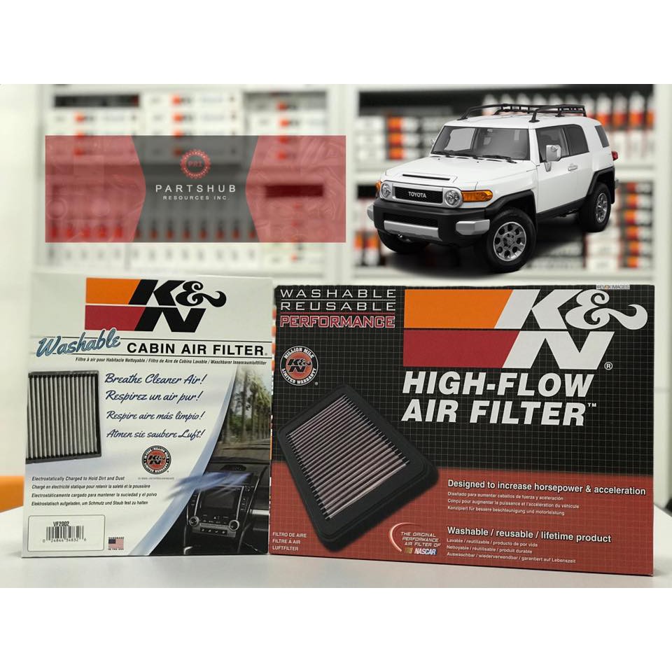 K N High Flow Washable Filter 33 2438 Toyota Fj Cruiser Shopee