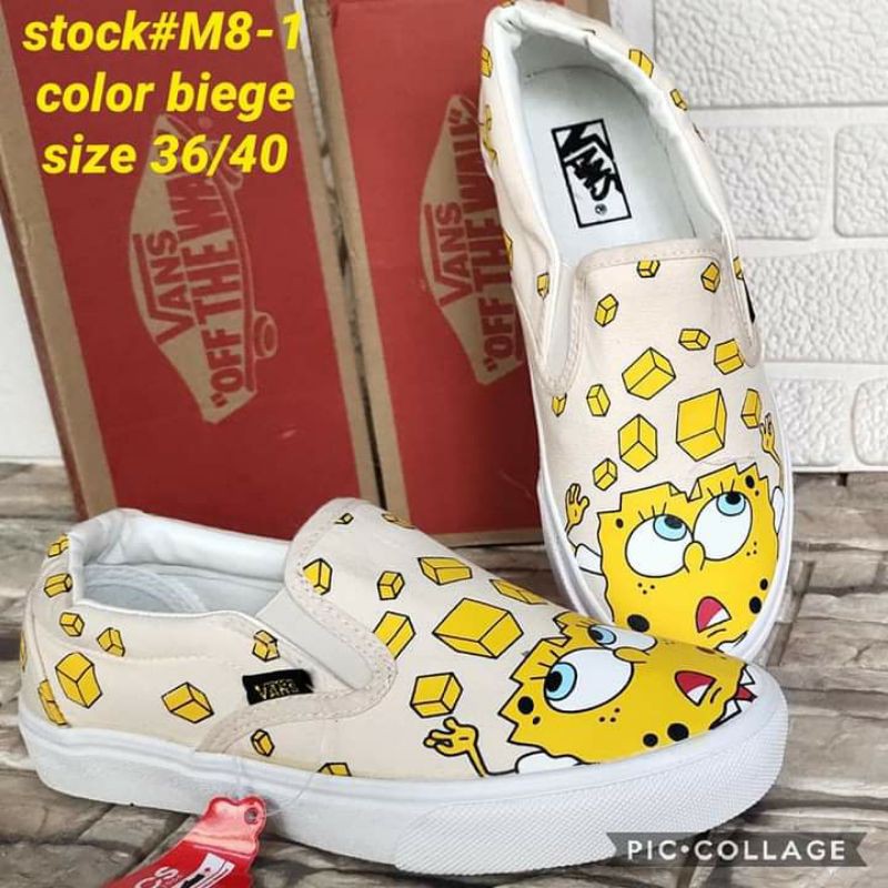 vans spongebob slip on