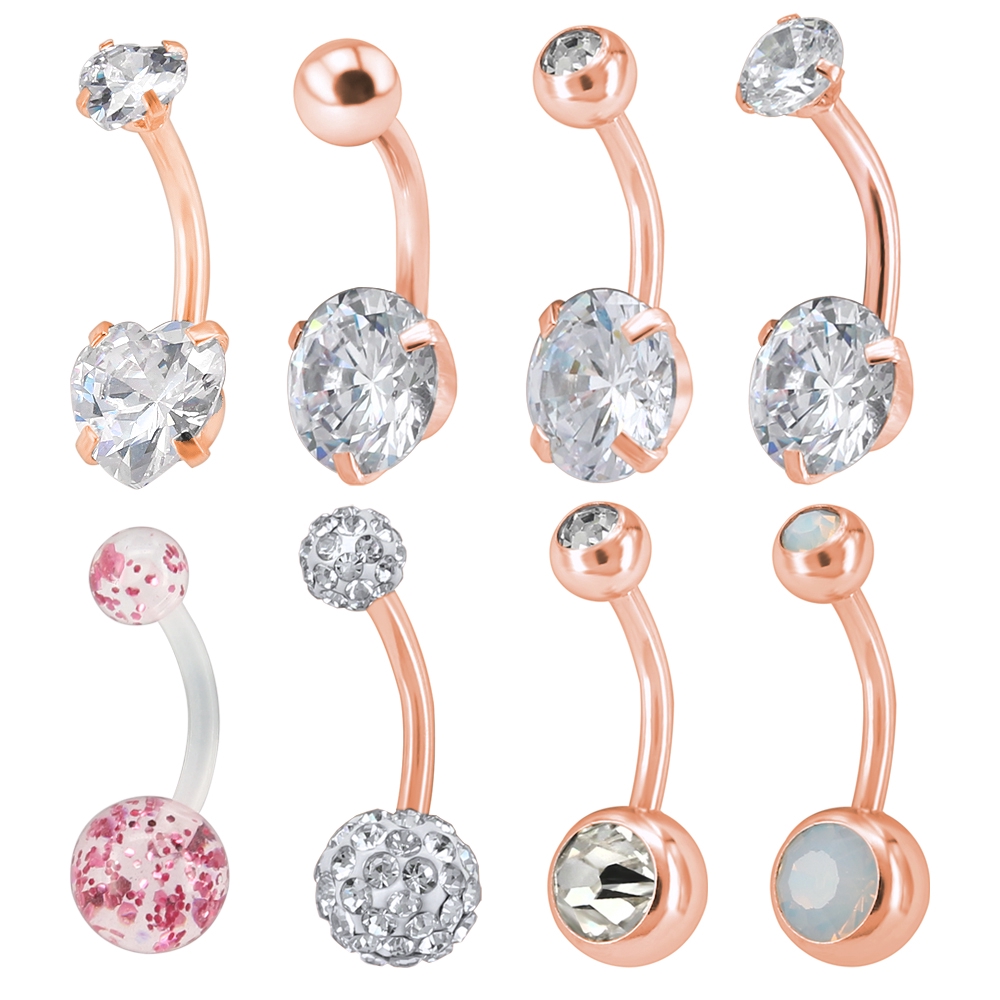 Real Rose Gold Belly Button Rings | atelier-yuwa.ciao.jp