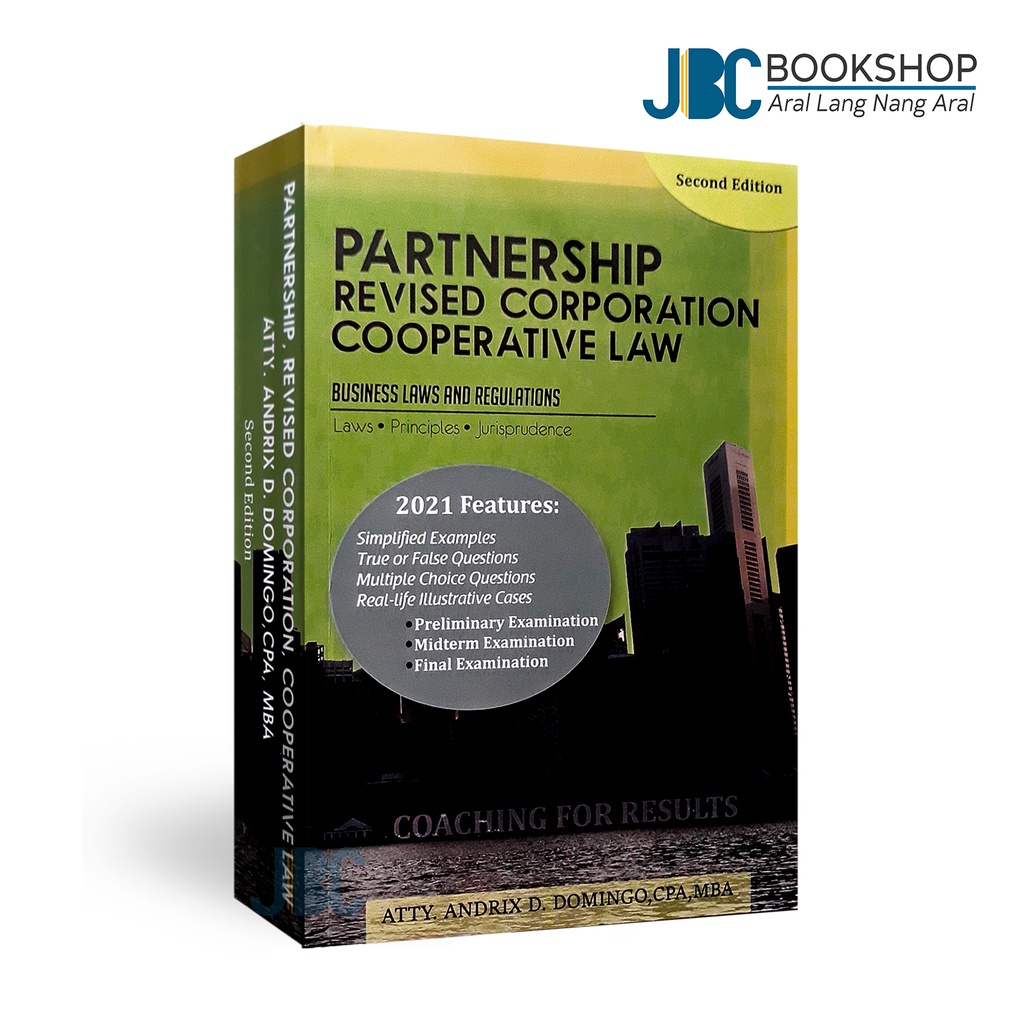 Partnership Revised Corporation and Cooperative Law Business Laws and