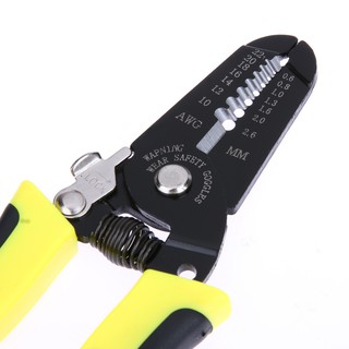 Portable Wire Stripper Pliers Crimper Cable Stripping Crimping Cutter #9