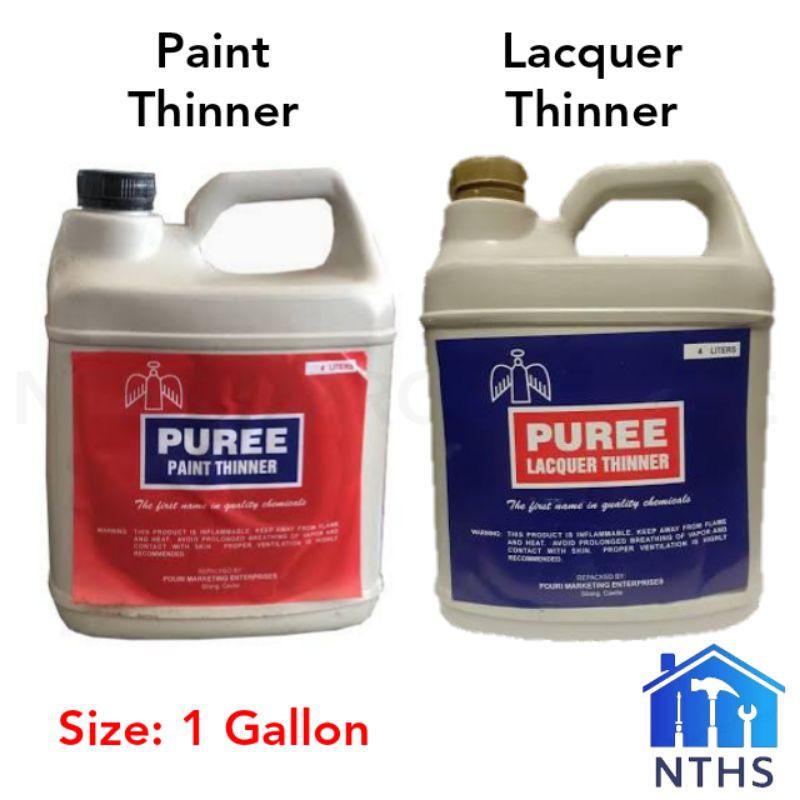 1 Gallon Puree Paint Thinner / Lacquer Thinner Shopee Philippines