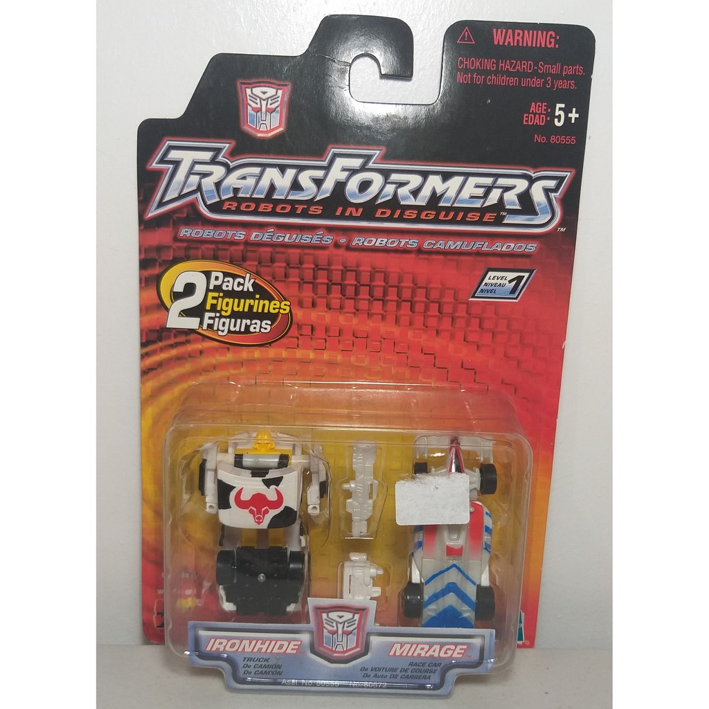 Transformers Robots in Disguise Spy Changers Ironhide & Mirage Shopee
