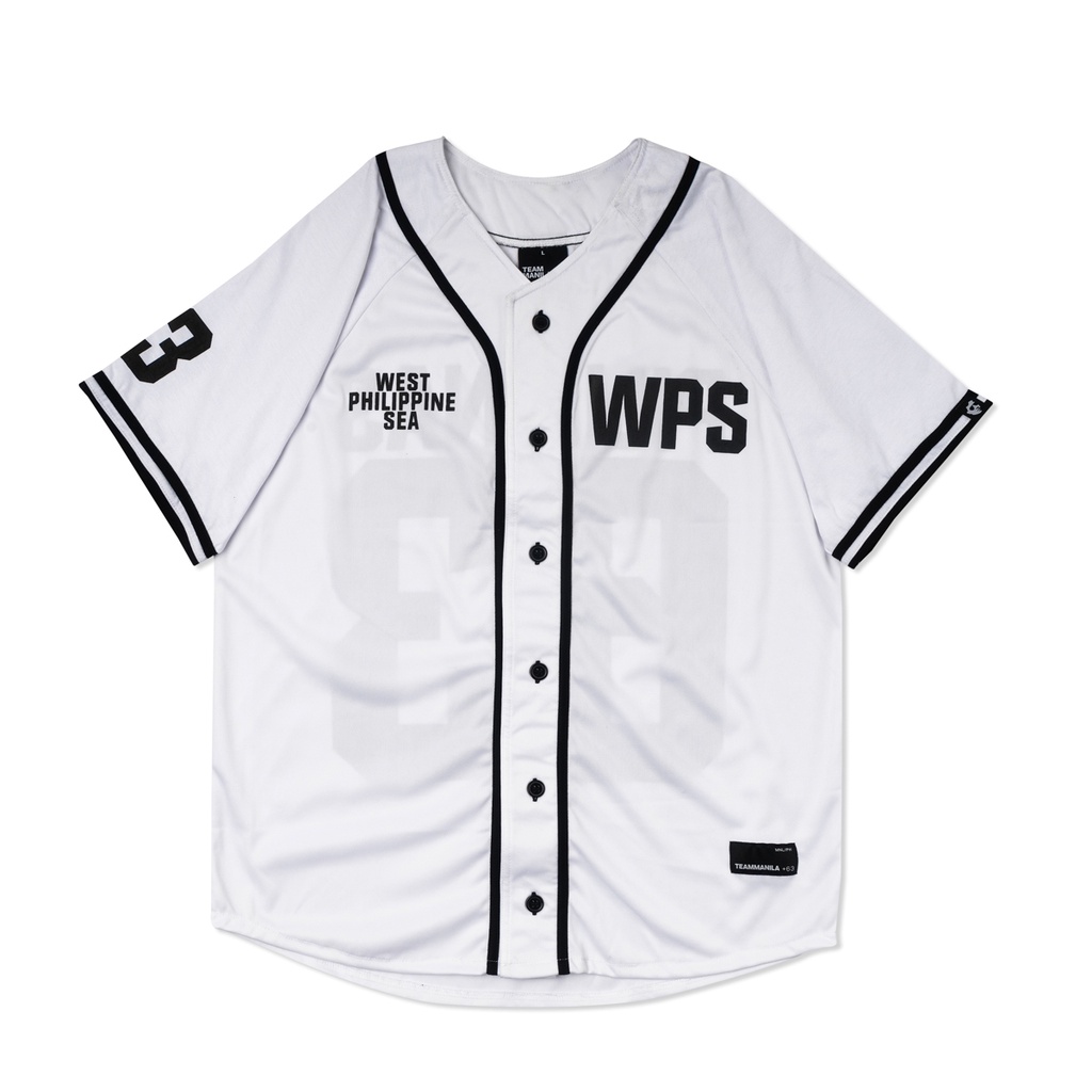 Team Manila WPS Pilipinas Baseball Jersey (White) | Shopee Philippines