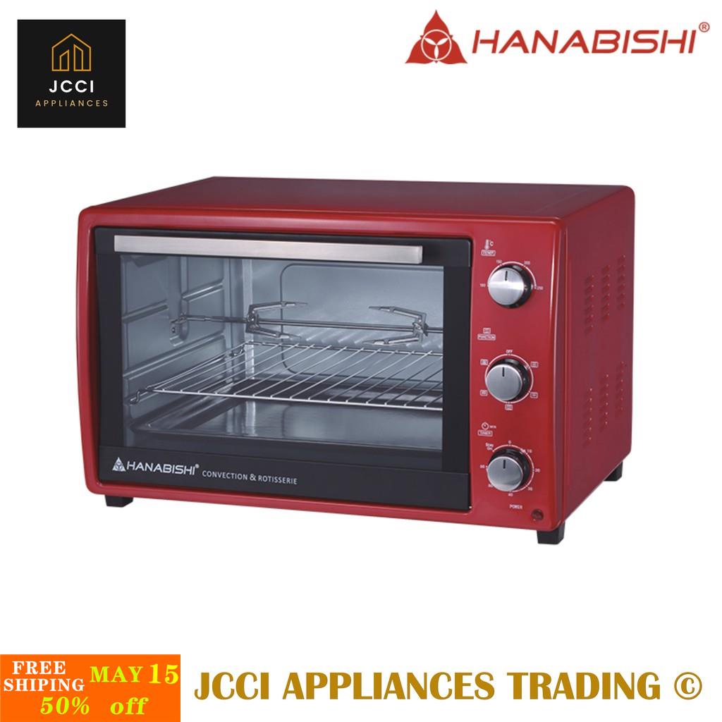 Hanabishi Electric Oven 48 Liters With Convection Function Red