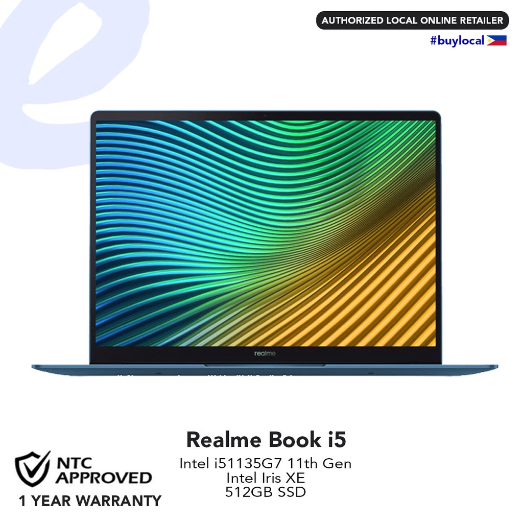 Realme Book Laptop (8GB+512GB SSD)|11th Gen Intel® i5 Core™ | Shopee ...