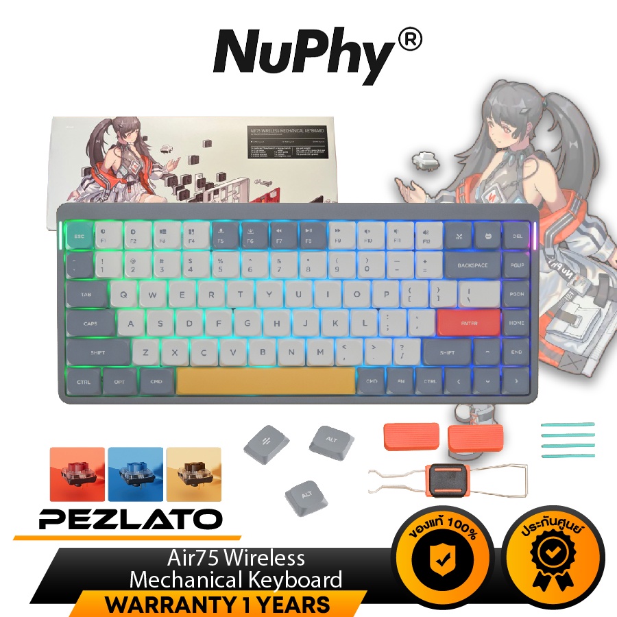 NuPhy Air75 Wireless Mechanical Keyboard | Shopee Philippines